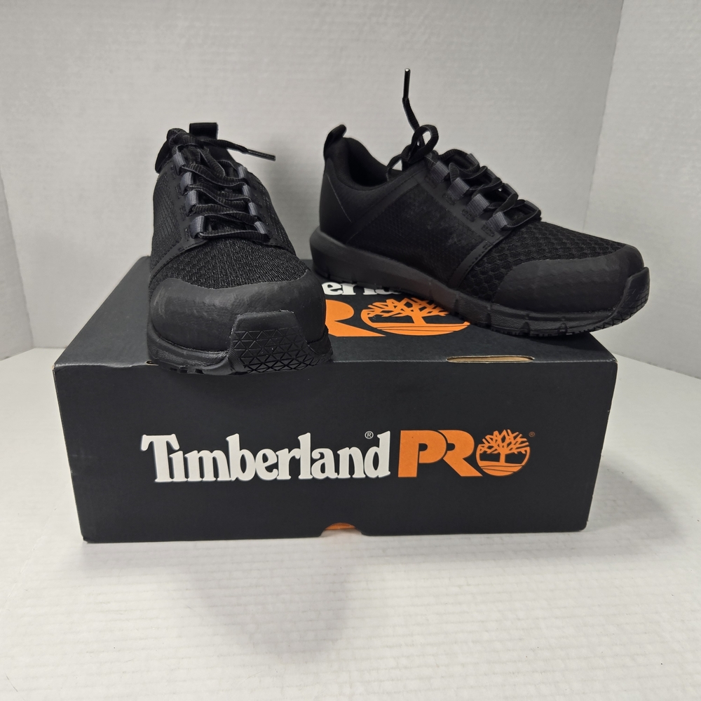 Timberland PRO Women's Black Radius Composite Safety Toe Work Sneaker Size 6 M